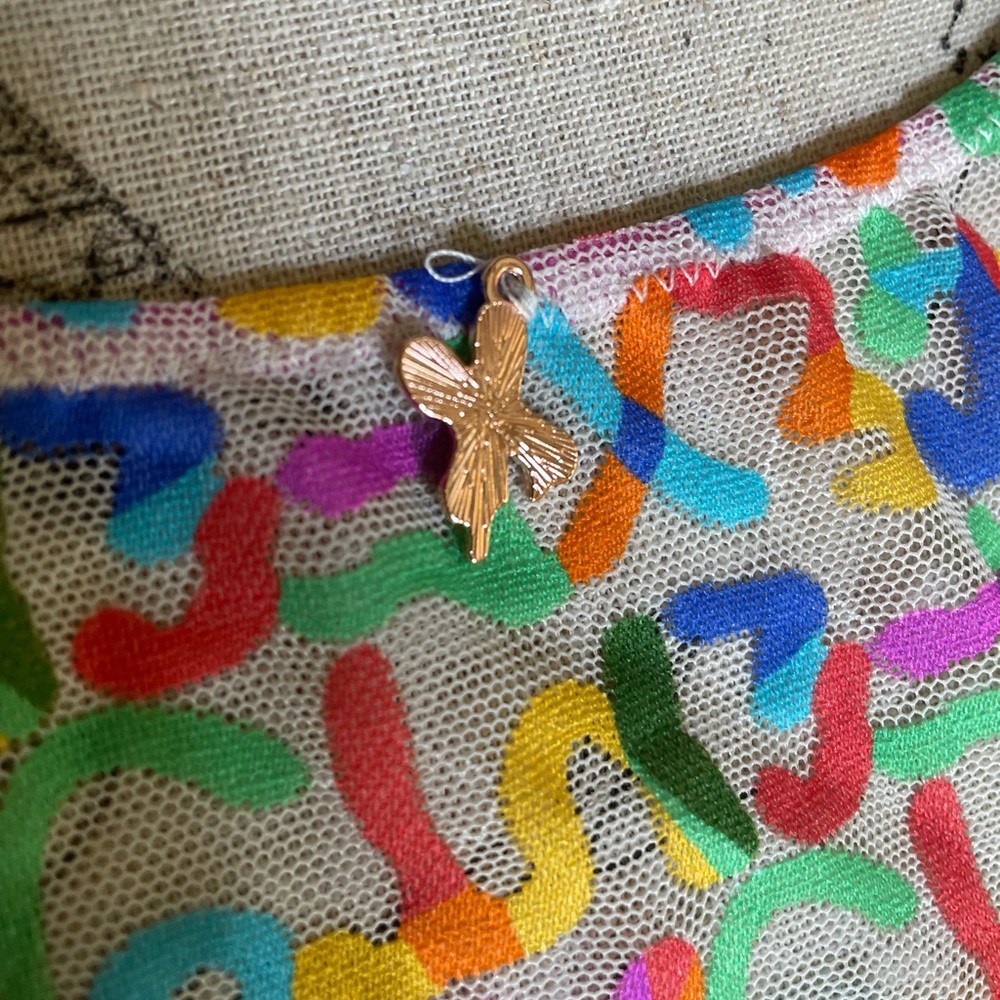 Savage X Fenty Tagged by Savage Lace Slip Multicolor Print - Picture 5 of 8